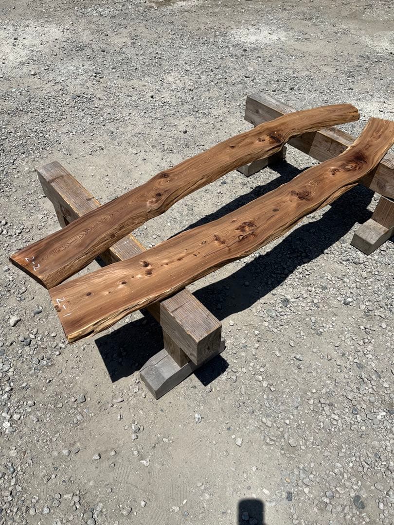 樹齢約800年　杉　2-1.2 板　銘木　看板　レジン　テーブル パワーウッド