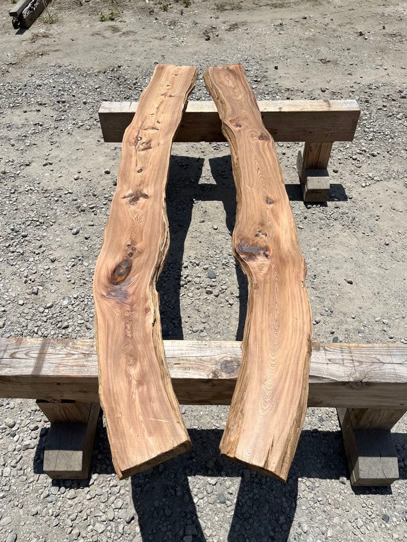樹齢約800年　杉　2-1.2 板　銘木　看板　レジン　テーブル パワーウッド