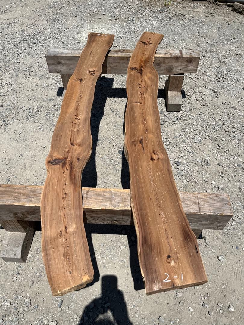 樹齢約800年　杉　2-1.2 板　銘木　看板　レジン　テーブル パワーウッド