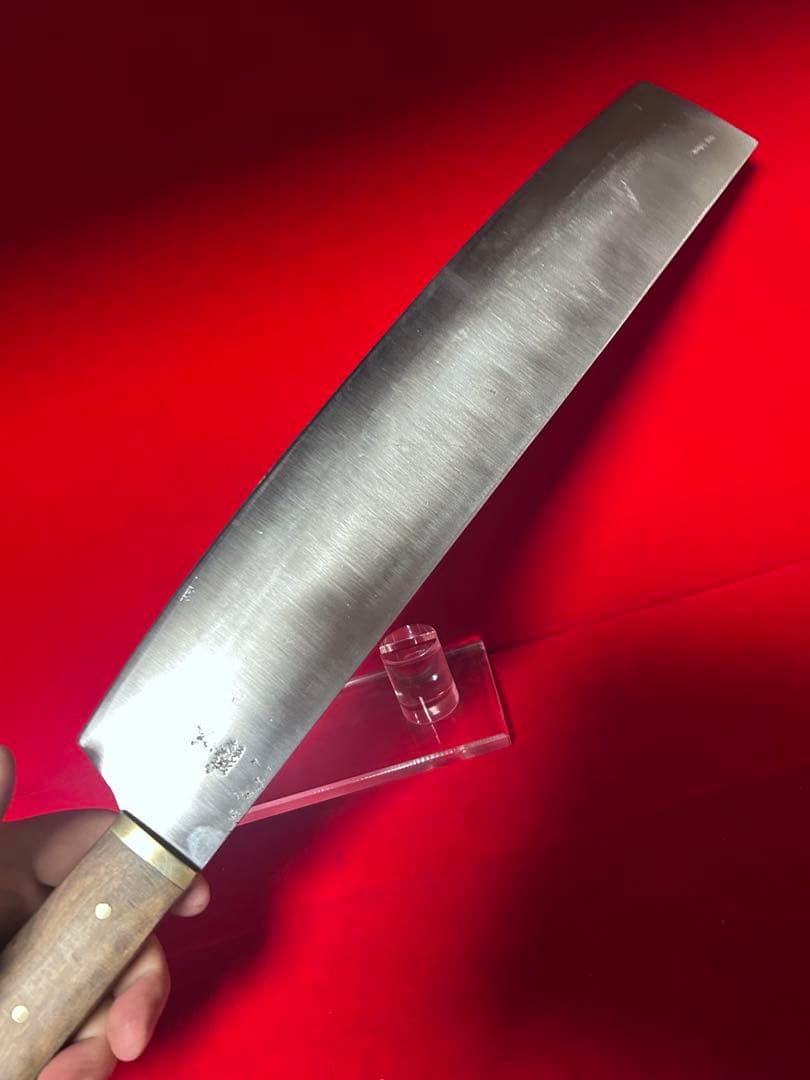 01579 包丁　大型中華包丁　尺ニ　本割込　ステンレス　再生品