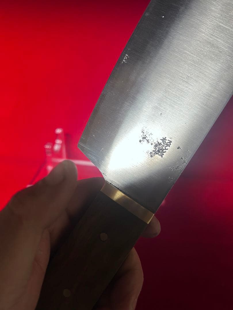 01579 包丁　大型中華包丁　尺ニ　本割込　ステンレス　再生品