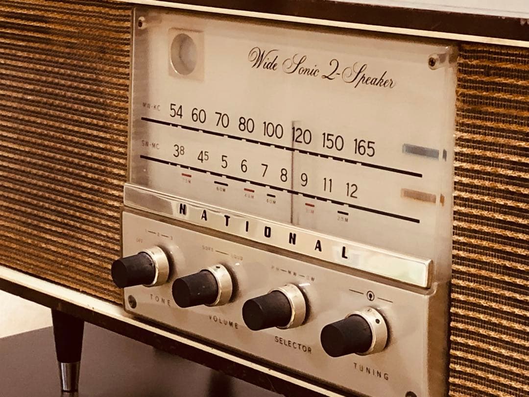 ナショナル真空管ラジオ 動作未確認 ジャンク レトロ アンティーク