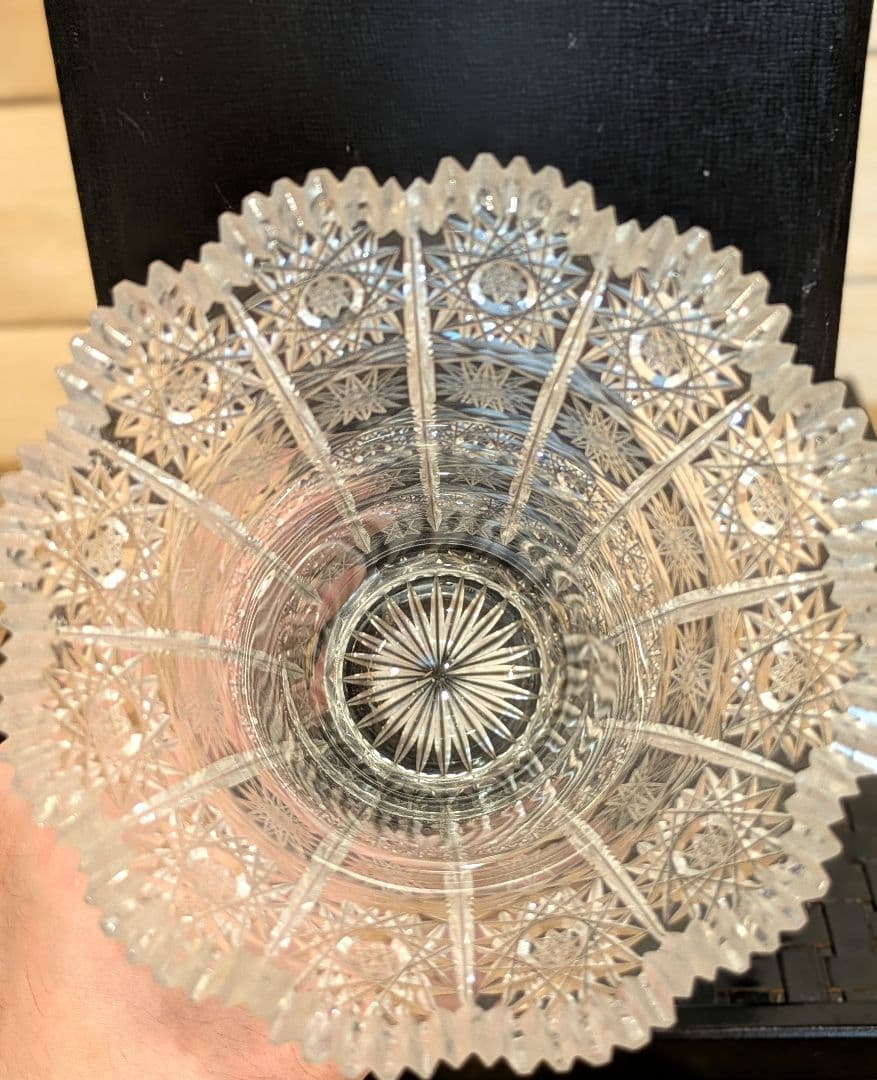 BOHEMIAN ボヘミアグラス　500PK ハンドカット　花瓶　フラワーベース