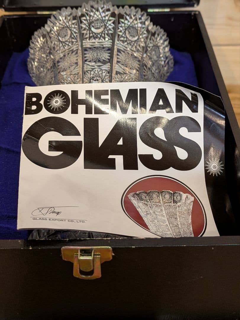 BOHEMIAN ボヘミアグラス　500PK ハンドカット　花瓶　フラワーベース