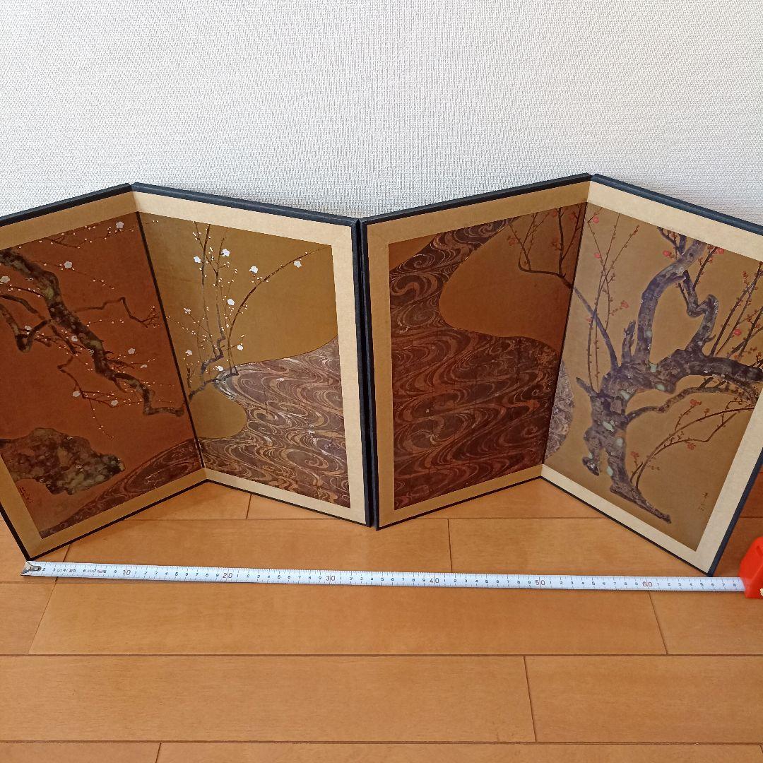 MOA美術館所蔵「国宝 紅白梅図屏風 尾形光琳筆」縮小複製品