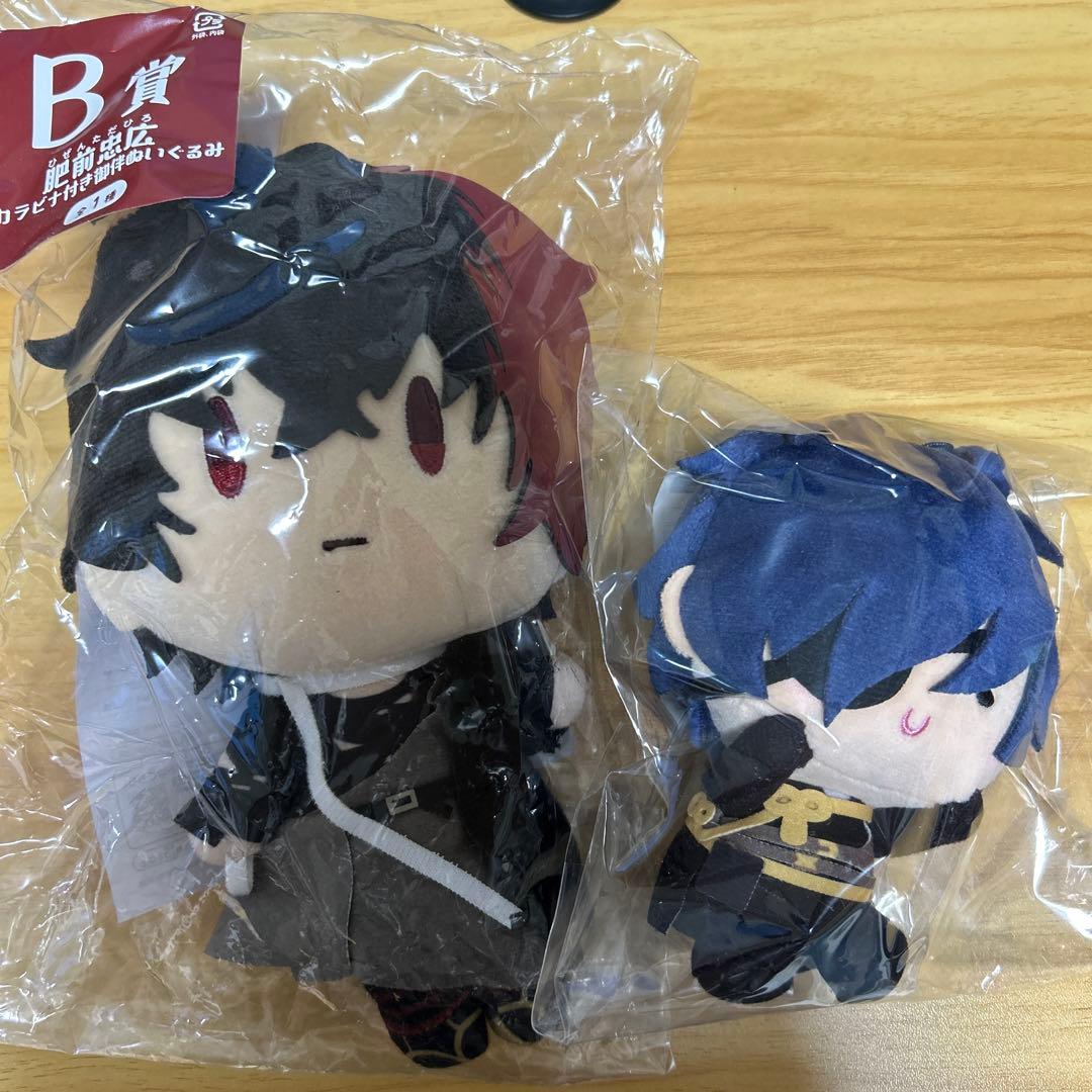 刀剣乱舞　んまほっぺ　ぬいぐるみ　御伴散歩　鶴丸　肥前忠広　燭台切　長谷部