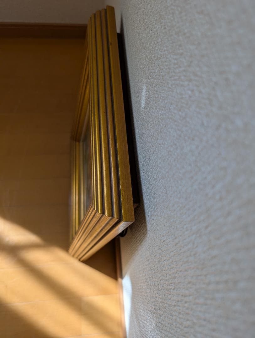 S.Miyata サイン入 油彩画 風景画 海辺の街並み 額装 インテリア