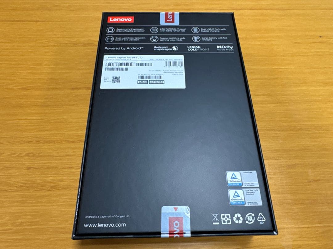 Lenovo Legion Tab (8.8”, 3) 公式・直販 使用極少