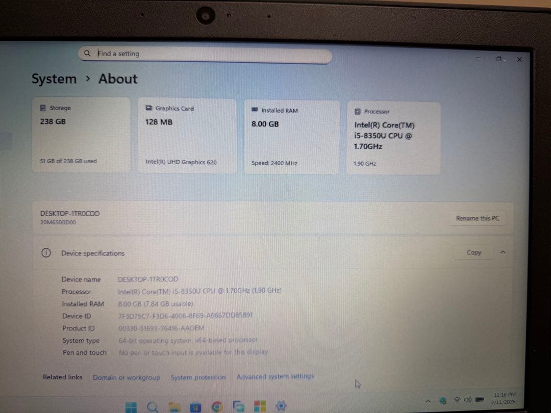m*a様 Lenovo ThinkPad L380
