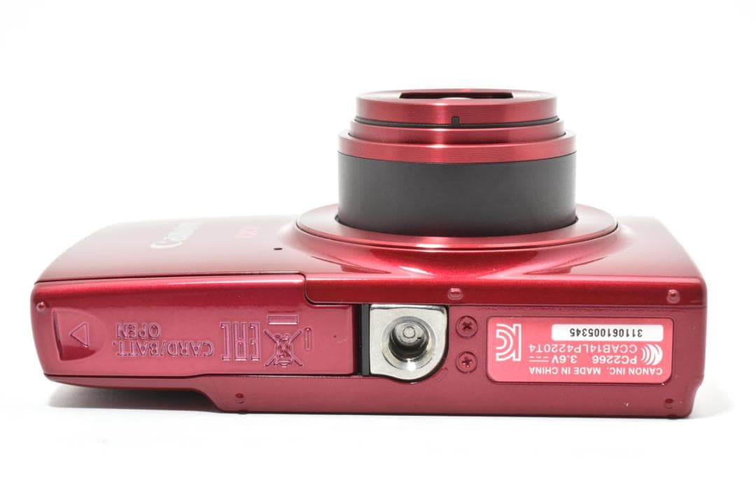 美品 Canon IXY 190 コンパクトデジタルカメラ レッド キヤノン