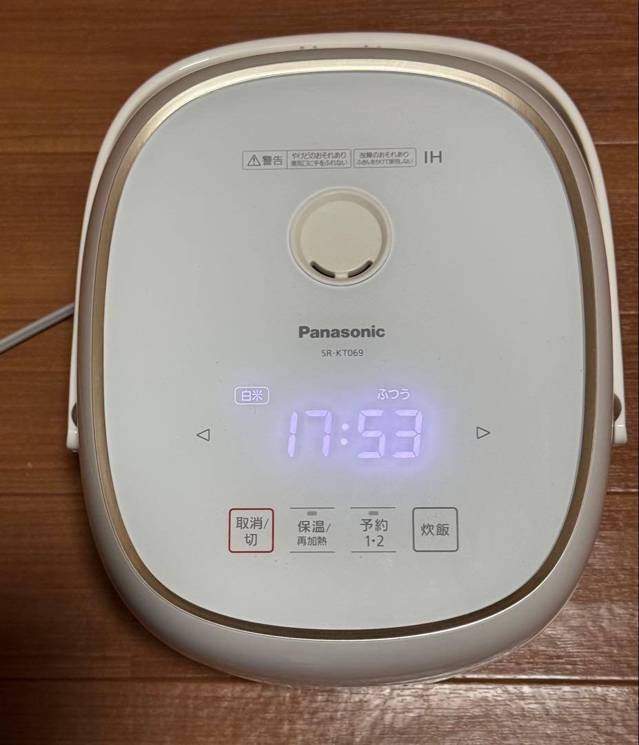 Panasonic SR-KT069炊飯器 IH加熱 3.5合 備長炭釜