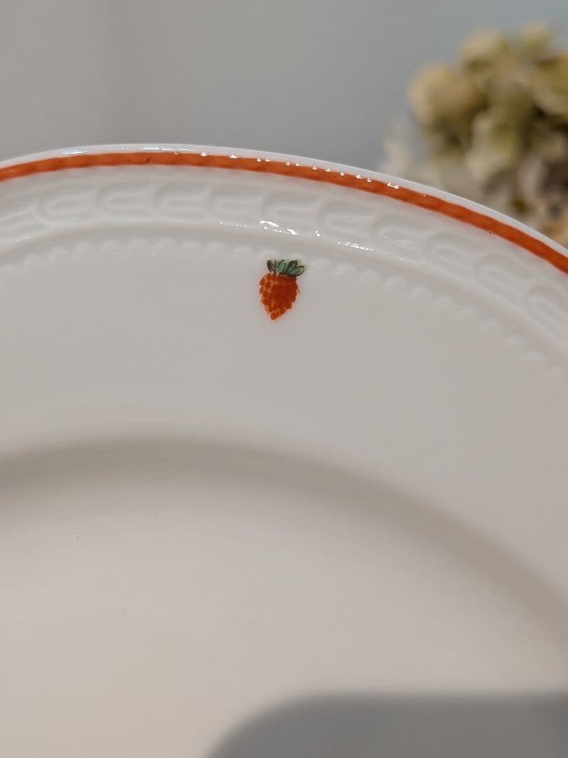 リチャードジノリ　カップ＆ソーサー　プレート　トリオ　いちご　ストロベリー　希少