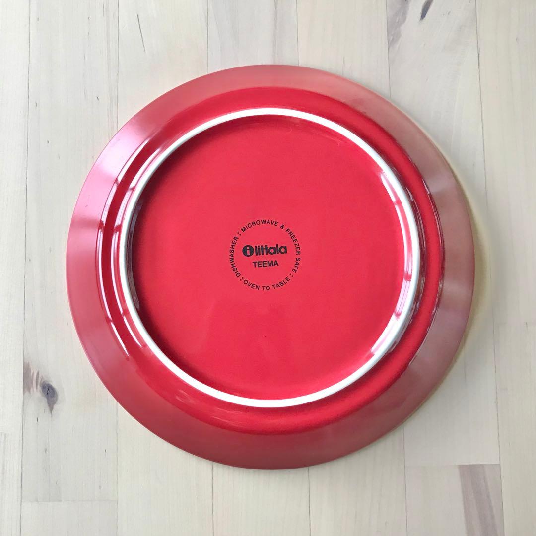 イッタラ　ティーマ　レッド　プレート　17cm　ボウル　マグカップ　3点　セット