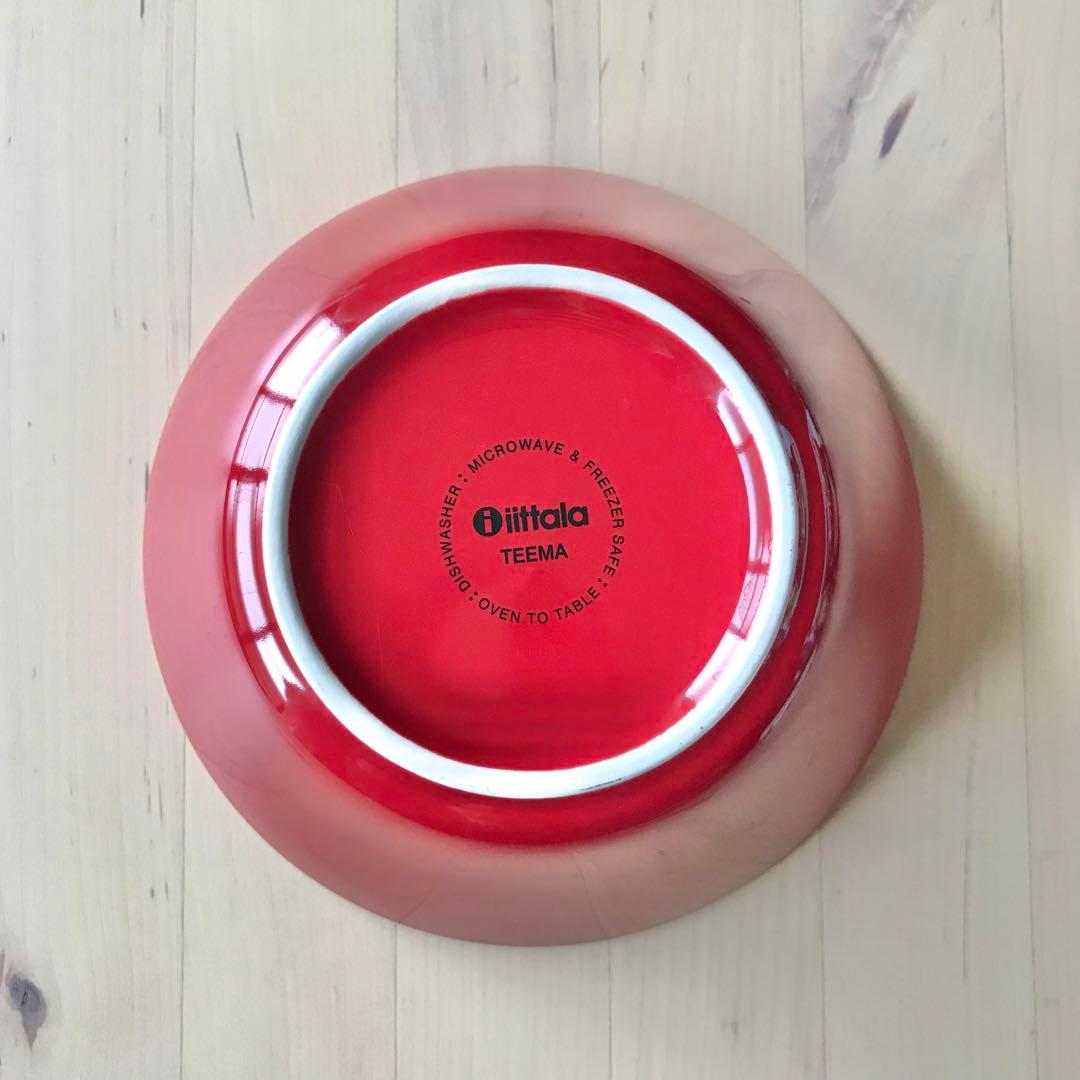 イッタラ　ティーマ　レッド　プレート　17cm　ボウル　マグカップ　3点　セット