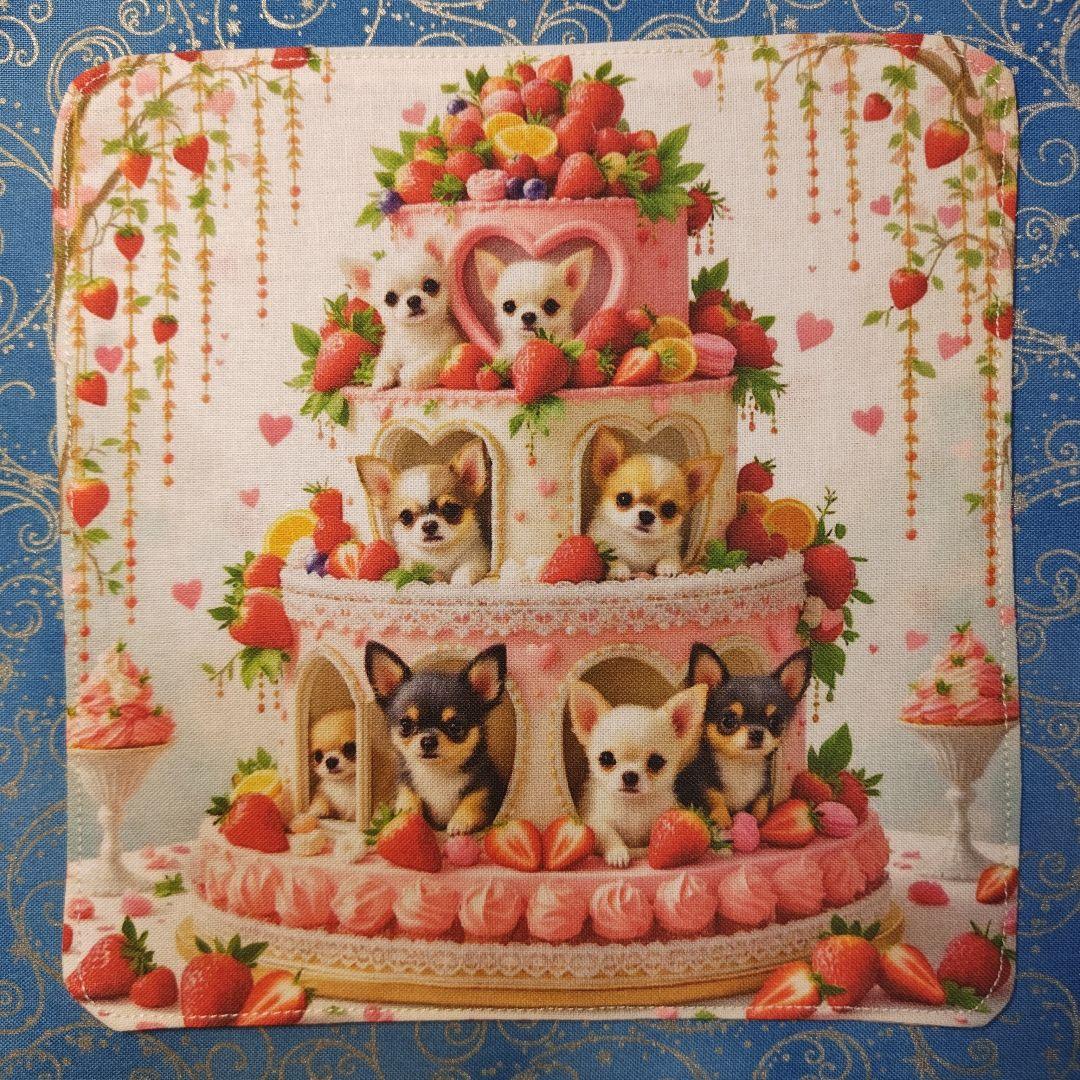 あしべ☆　ハンカチ　チワワちゃん柄　18枚