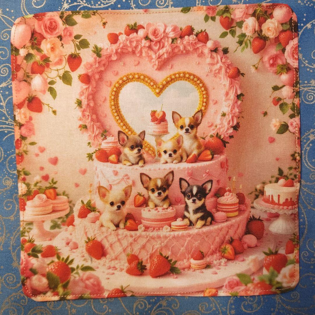 あしべ☆　ハンカチ　チワワちゃん柄　18枚