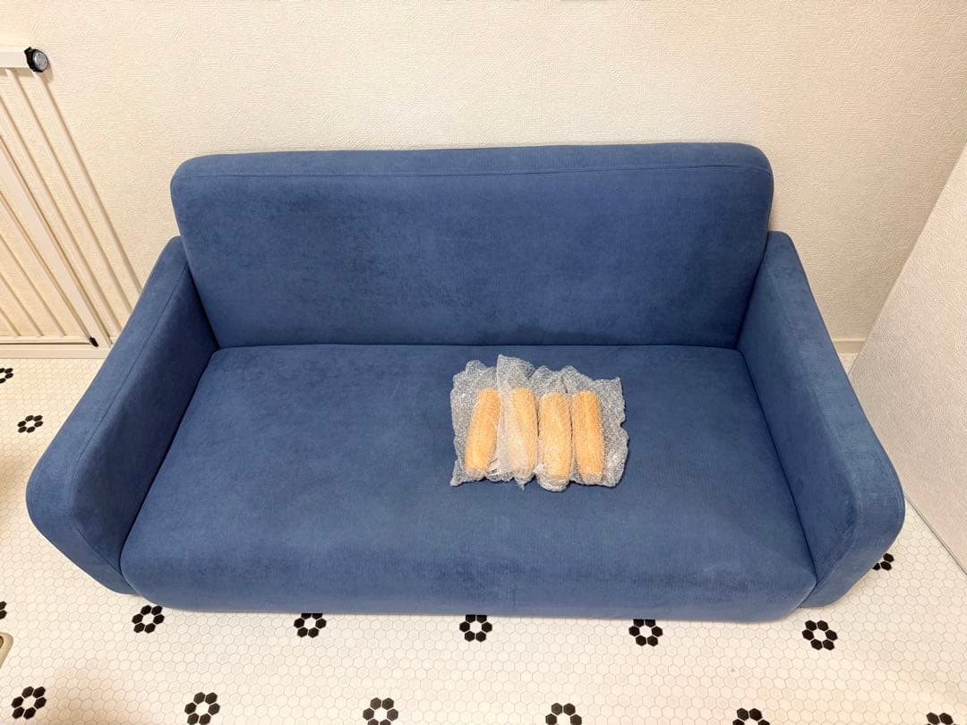 ソファ 2人掛け ブルー