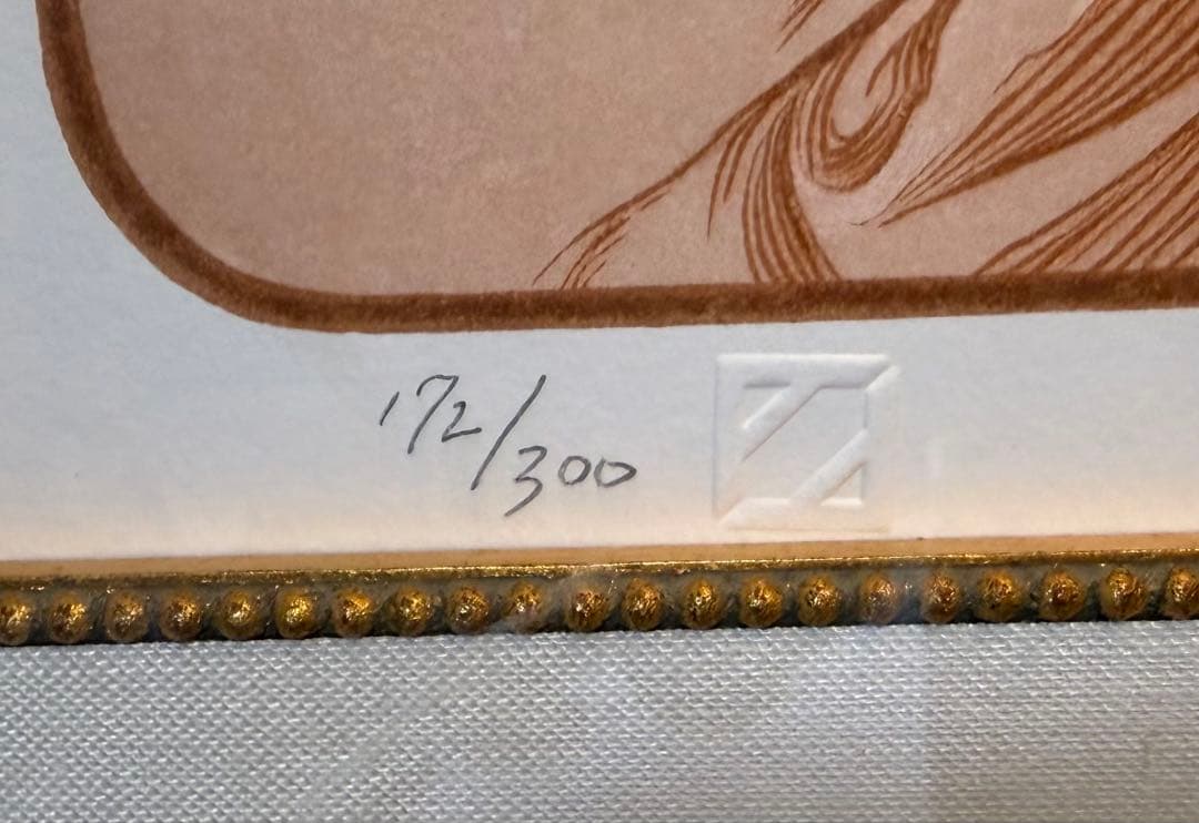 ミュシャ『黄昏（Dusk/Twilight）』リトグラフ(172/300)