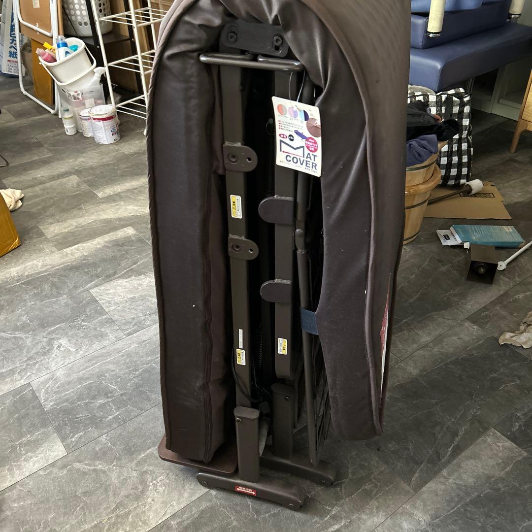 電動ベッド 1モーター 背と脚連動 ブラウン マットレス 家庭用