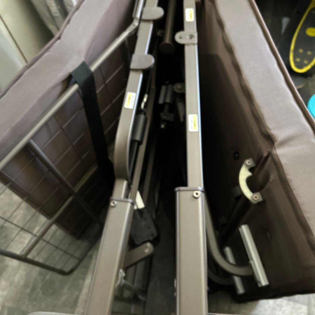 電動ベッド 1モーター 背と脚連動 ブラウン マットレス 家庭用