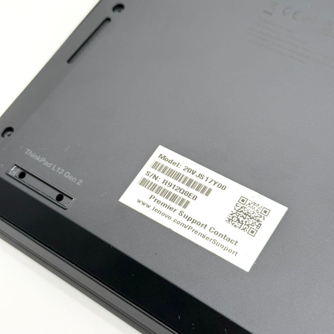 美品 ノートパソコン ThinkPad L13 11世代 i5 バッテリー無