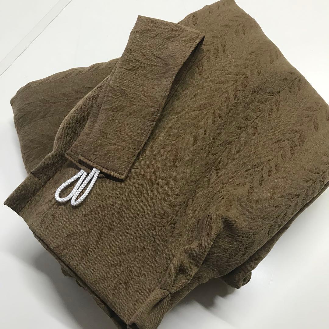 ドレープ　カーテン　幅200cm×丈220cm2枚　ブラウン