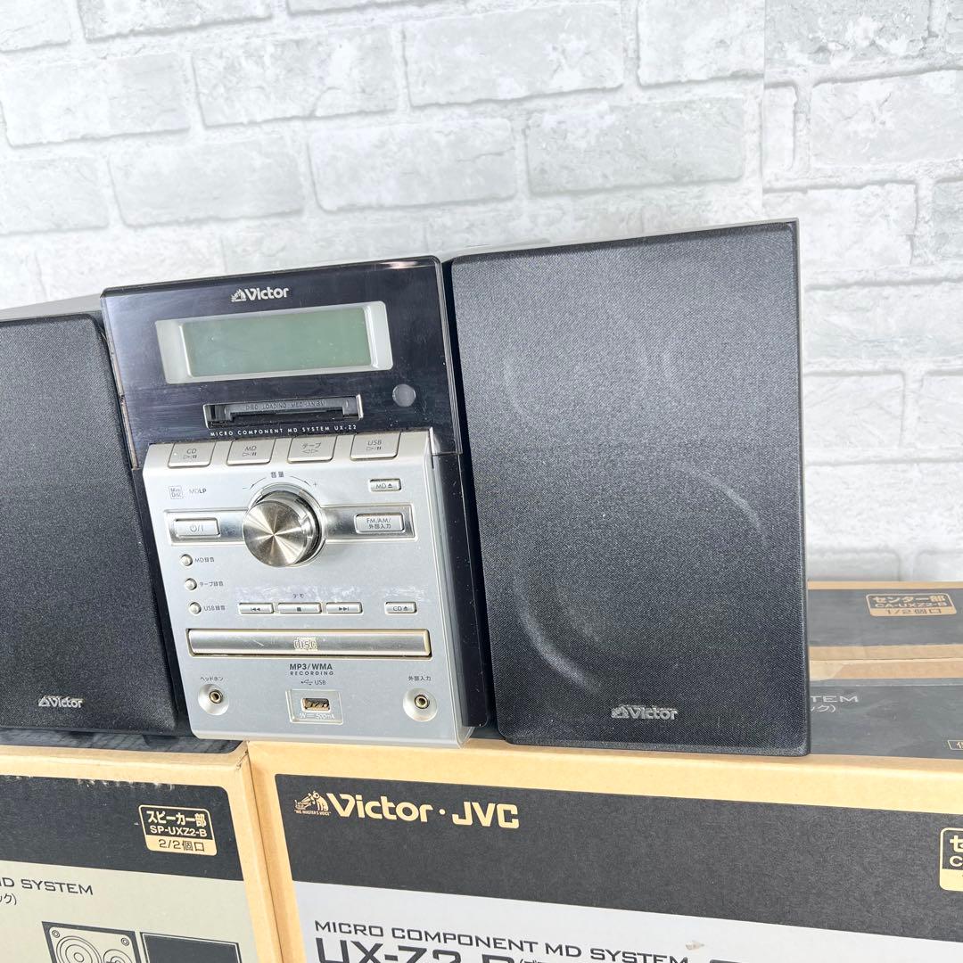 JVC マイクロコンポーネントMDシステム ブラック UX-Z2-B
