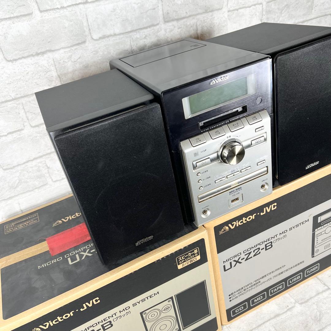 JVC マイクロコンポーネントMDシステム ブラック UX-Z2-B