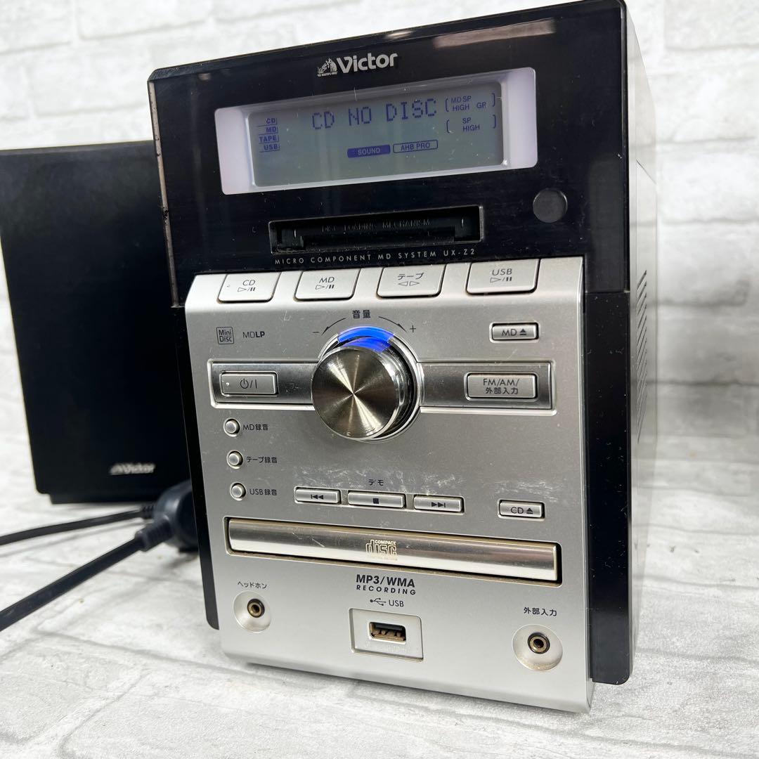 JVC マイクロコンポーネントMDシステム ブラック UX-Z2-B