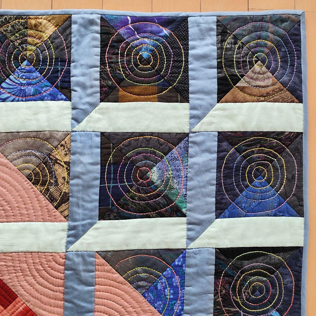 パッチワーク　タペストリー　　　　「朝と夜の狭間」