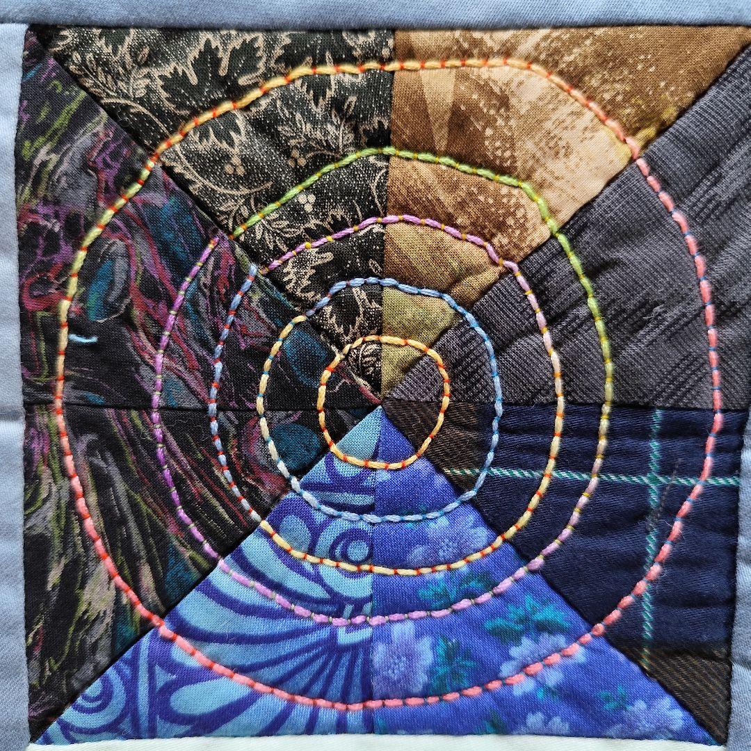 パッチワーク　タペストリー　　　　「朝と夜の狭間」