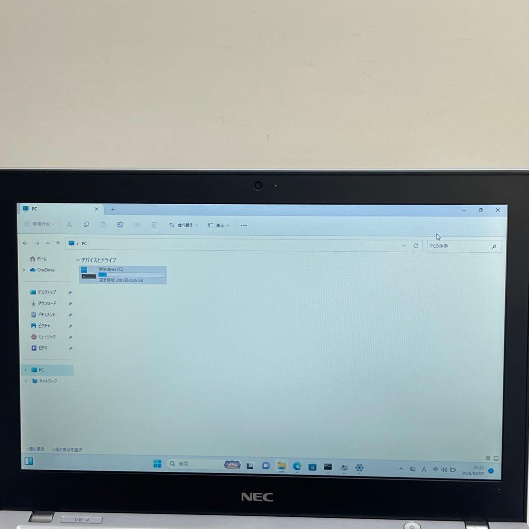NEC VersaPro VB-4 i5-8250U 8GB office付き