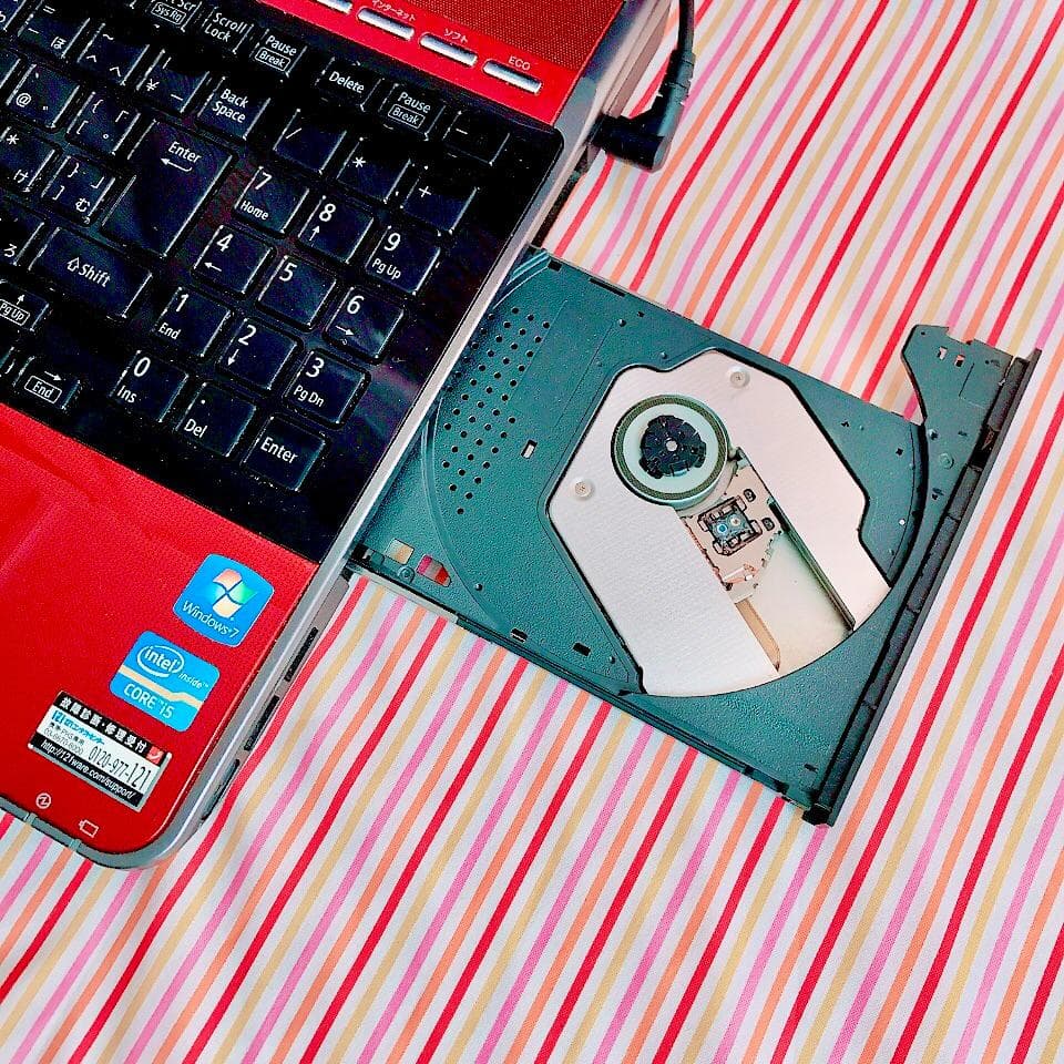 大人気❣NECノートパソコン 赤 大容量1TB✨ Core-i5 ブルーレイ