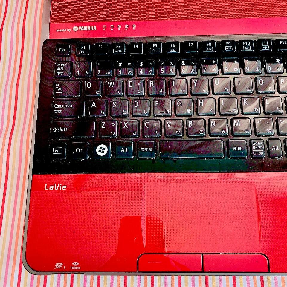 大人気❣NECノートパソコン 赤 大容量1TB✨ Core-i5 ブルーレイ