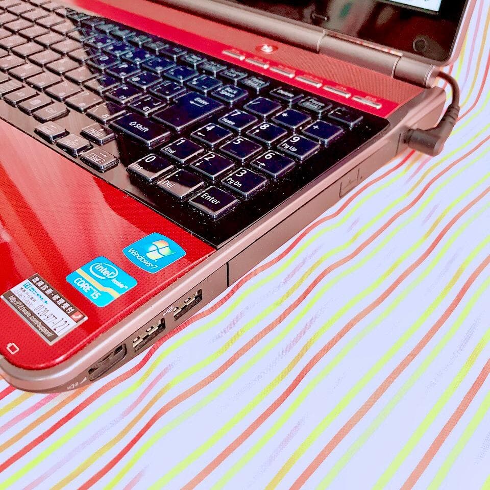 大人気❣NECノートパソコン 赤 大容量1TB✨ Core-i5 ブルーレイ