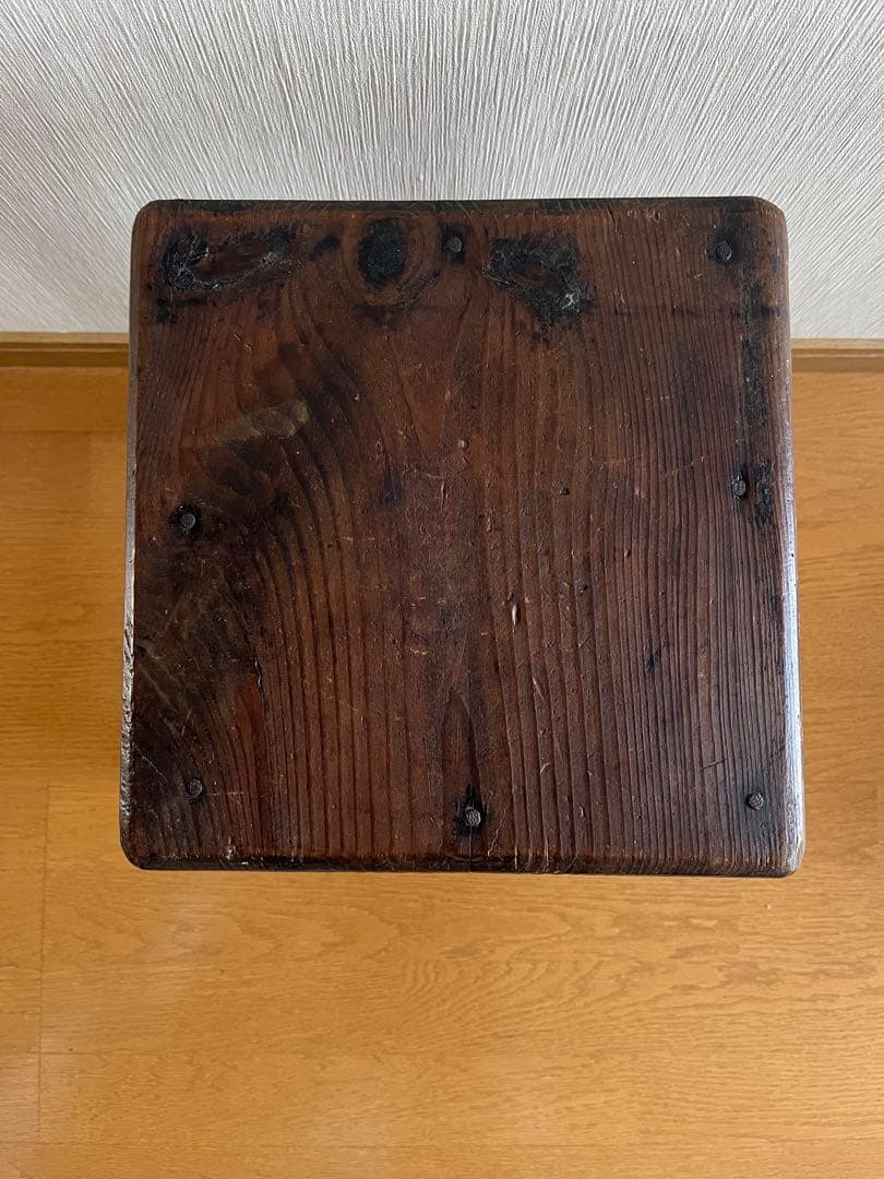 木製スツール　角椅子　チェア　椅子　花台　踏み台