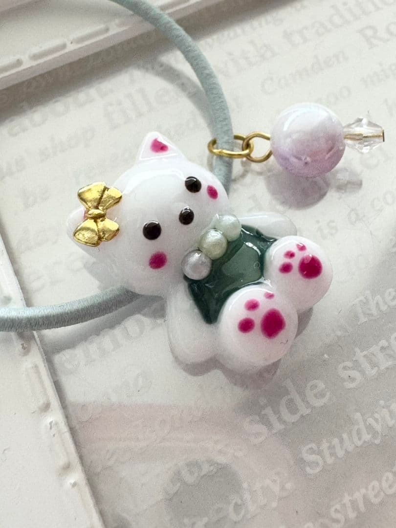 ひなた♡♡様お取り置き№4048 animal friendsレジンヘアゴム