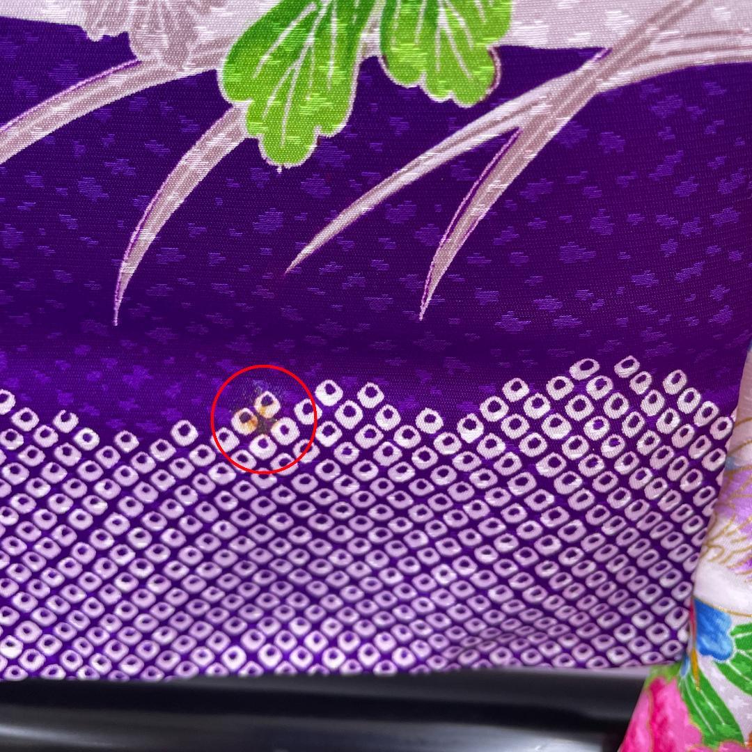 ★4175★ 子供着物 七五三 女の子 四つ身 襦袢付き