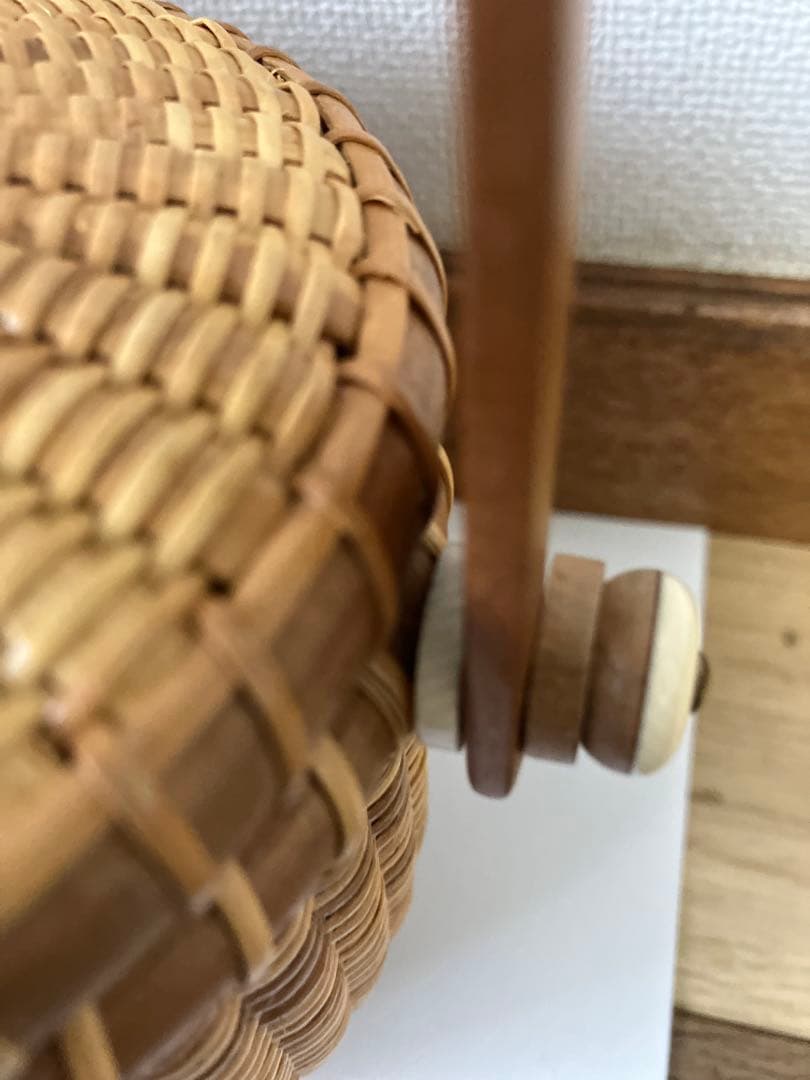 ナンタケットバスケット7oval蓋付　中古品