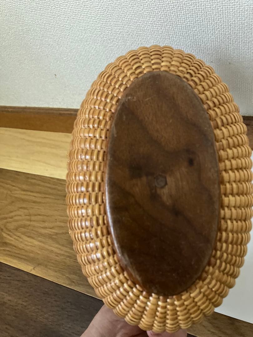 ナンタケットバスケット7oval蓋付　中古品