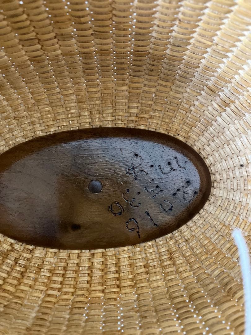 ナンタケットバスケット7oval蓋付　中古品