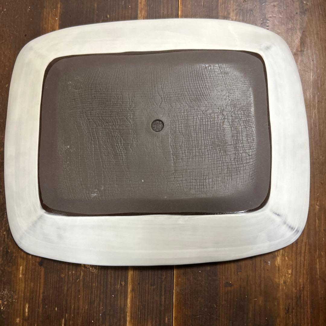 京都　京焼　清水焼　とうあん　陶葊　　角皿　四角皿　桜