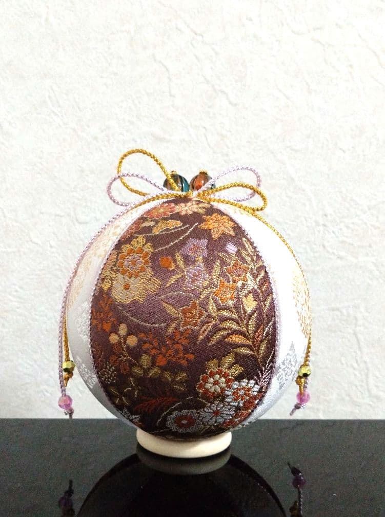 しょりん 手毬 手鞠 てまり お月見 すすき 桔梗 No84 ハンドメイド