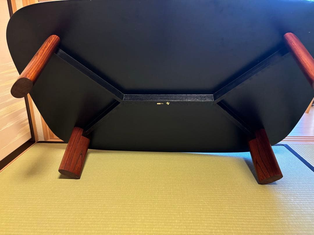 モリシゲ座敷机漆塗りの高級座卓座敷机アンティークテーブル昭和レトロ