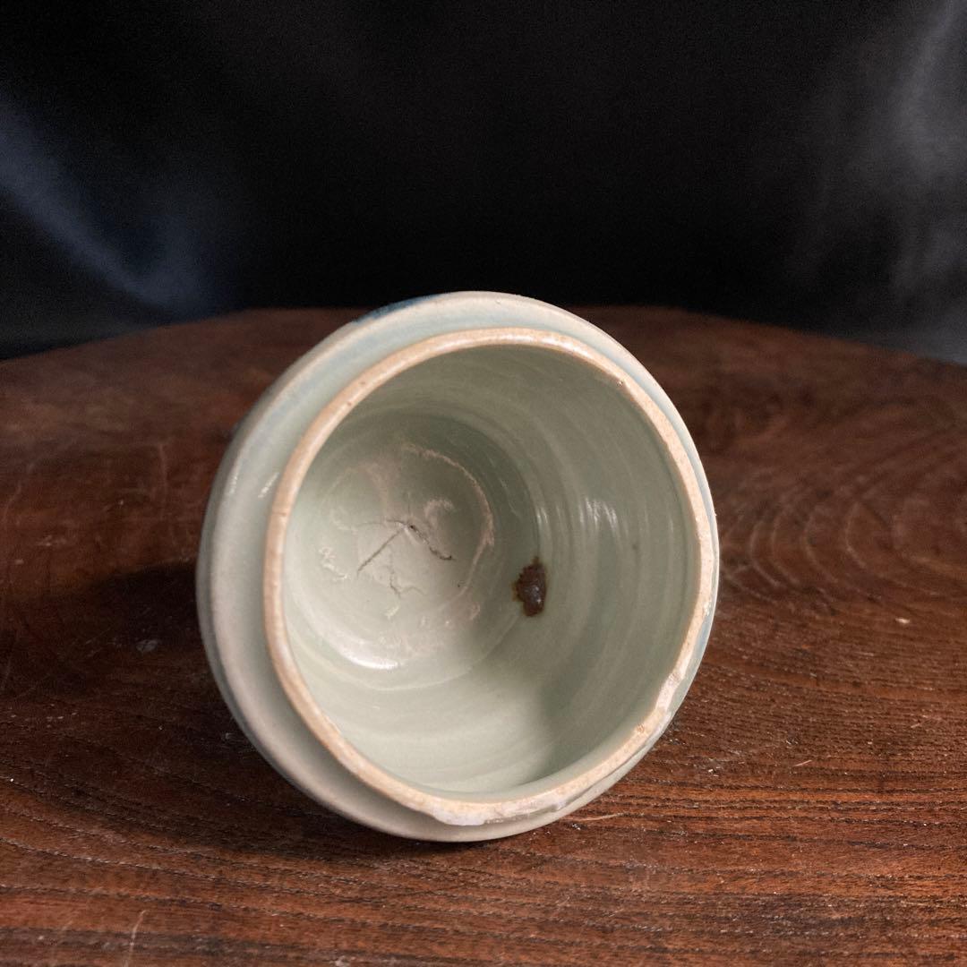 蒐集処分セール❗️【ギャラリー三益】古美術　元〜明初染付　芙蓉紋共蓋小壺