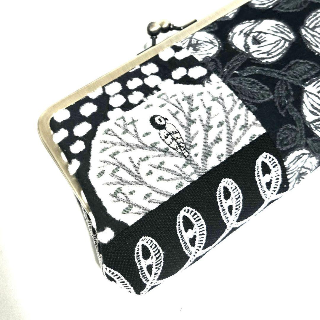 ミナペルホネンハンドメイド　親子がま口長財布　S