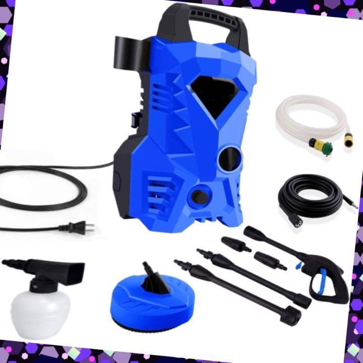 【超パワフルで頑固な汚れも瞬時にピカピカ】高圧洗浄機 1400W　イエロー