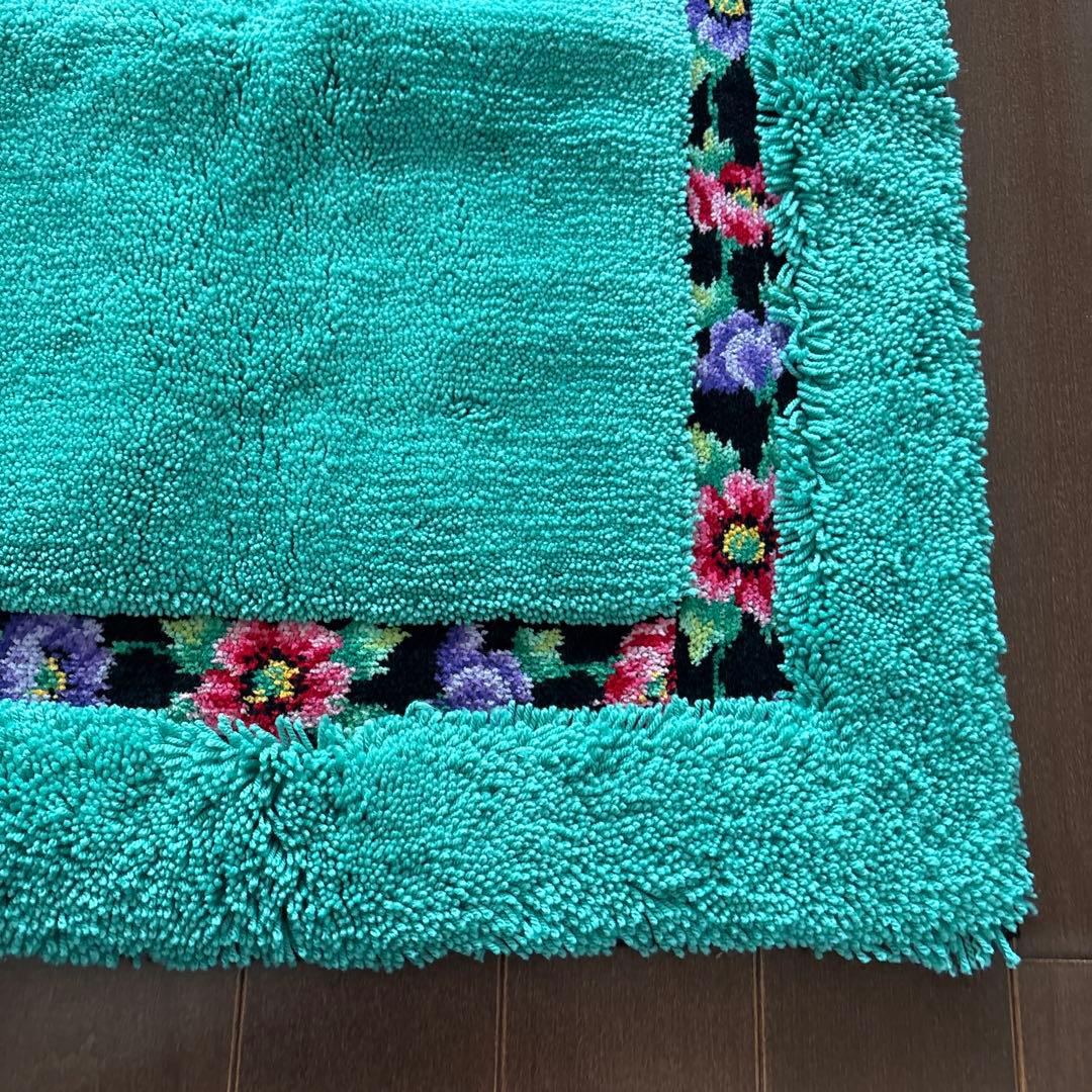 FEILER アネモネ　バスマット　フェイラー　花柄　緑　グリーン系　玄関マット