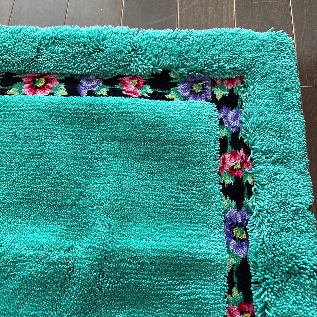 FEILER アネモネ　バスマット　フェイラー　花柄　緑　グリーン系　玄関マット