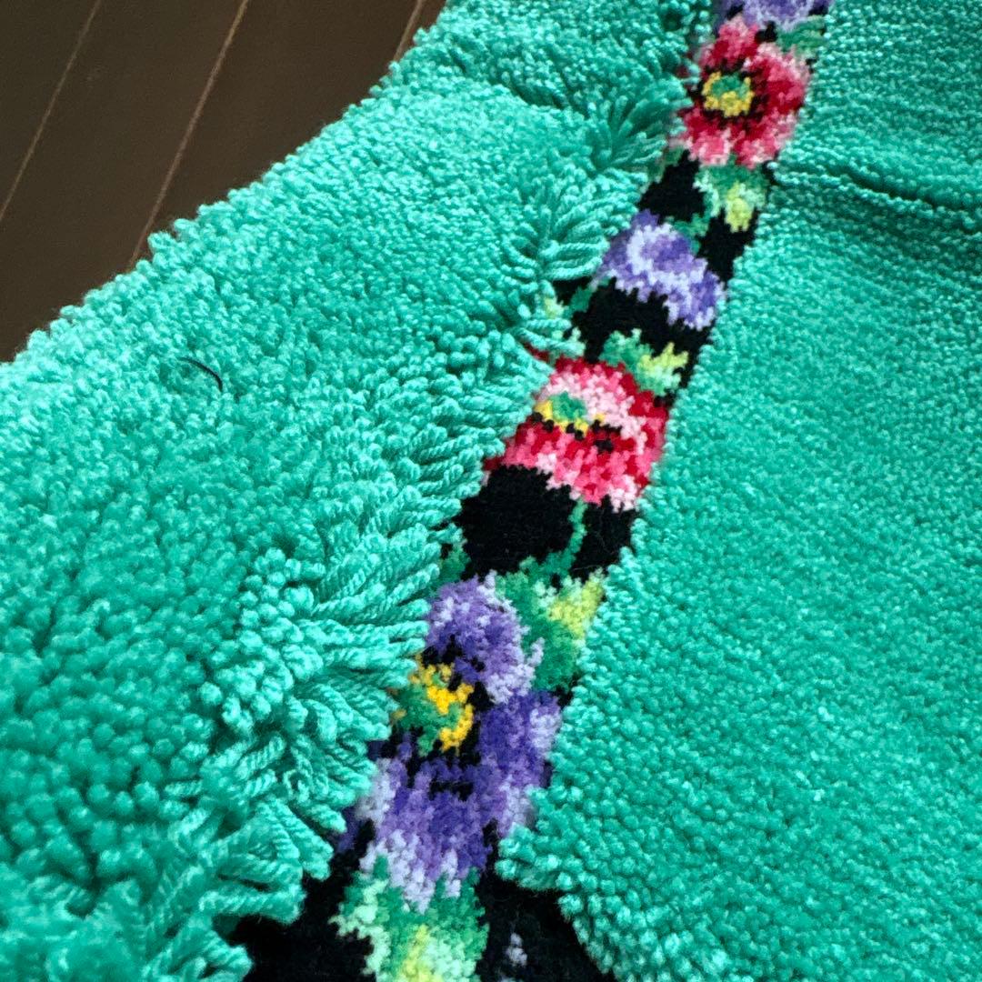 FEILER アネモネ　バスマット　フェイラー　花柄　緑　グリーン系　玄関マット